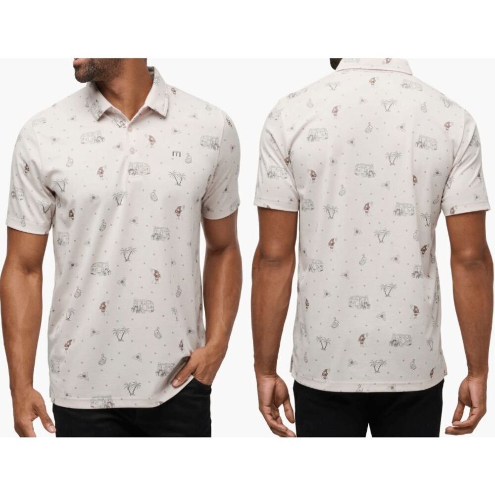 Travis Mathew Men's Cookie Swap Polo Christmas Size Small